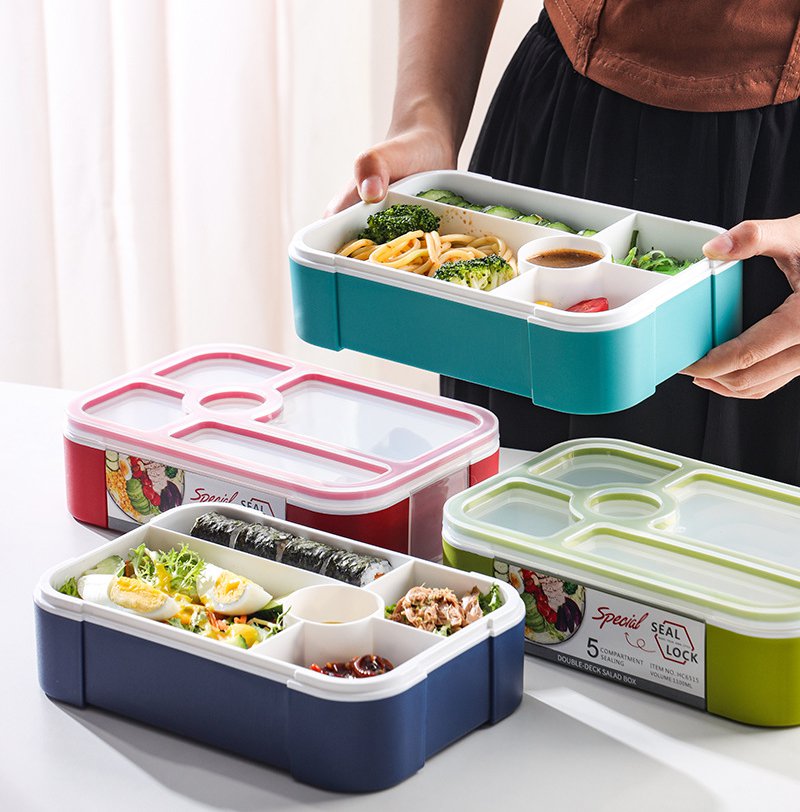 Lunch Box with 5 Compartments