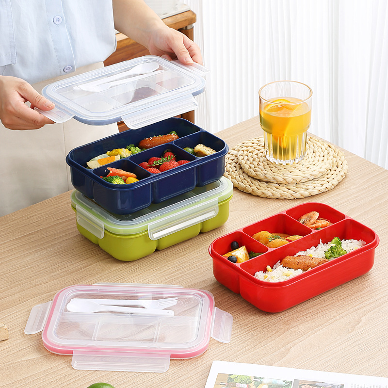 Leak-Proof Lunch Box with Cutlery