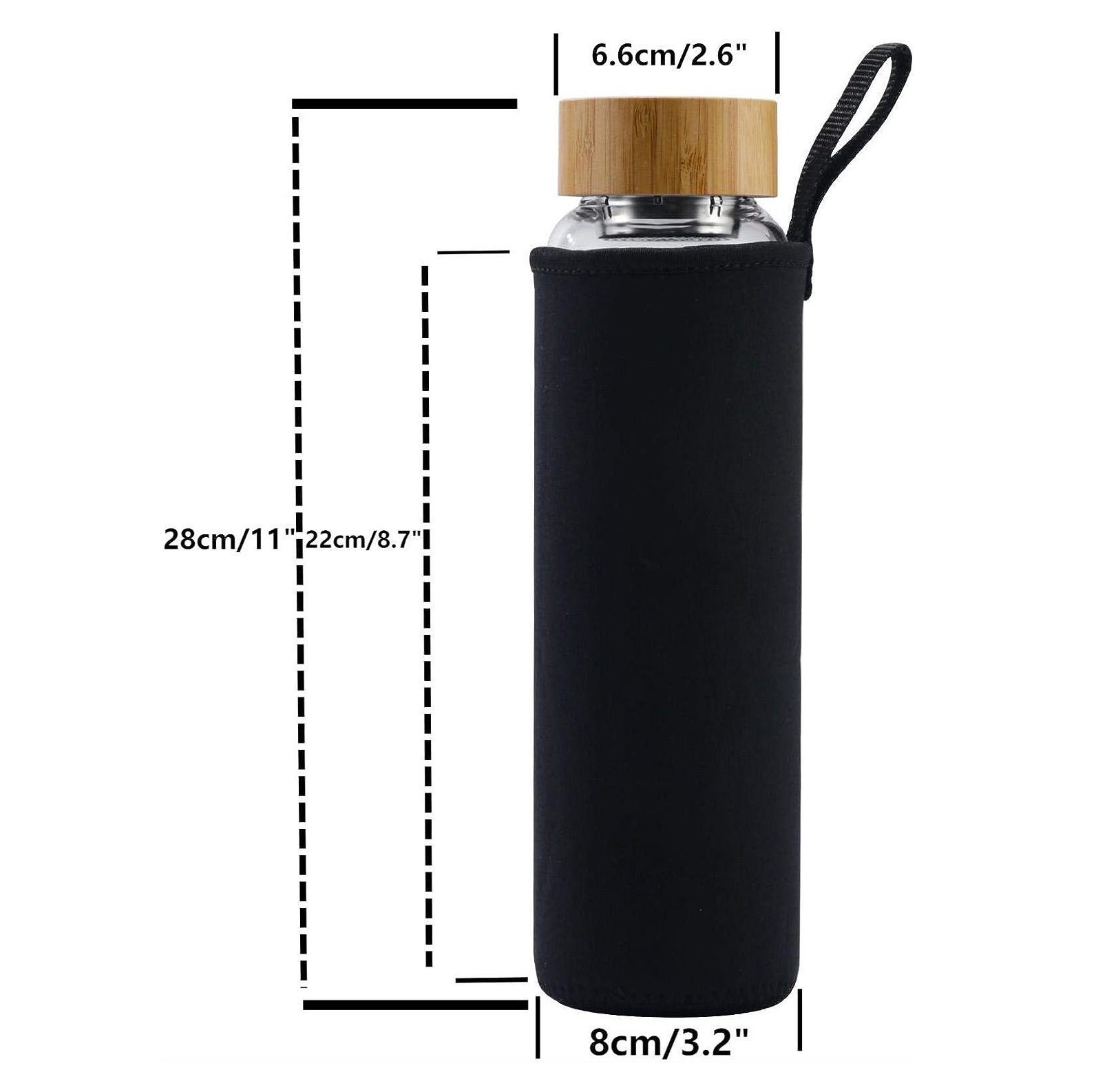 32 oz Wide Mouth with Sleeve Bamboo Lid
