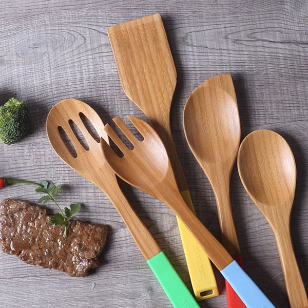 13-Inch Bamboo Wood Nonstick Cooking Utensils