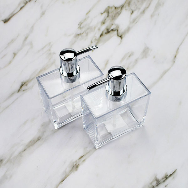 Square Acrylic Pump Dispenser soap dispenser