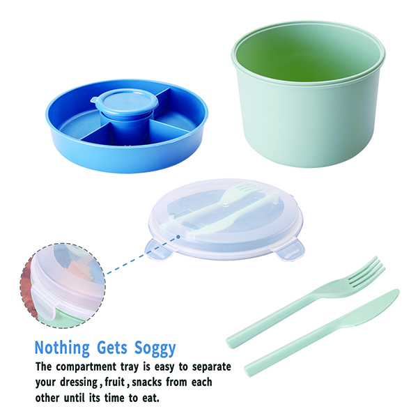 Round  salad box 1.6 liter