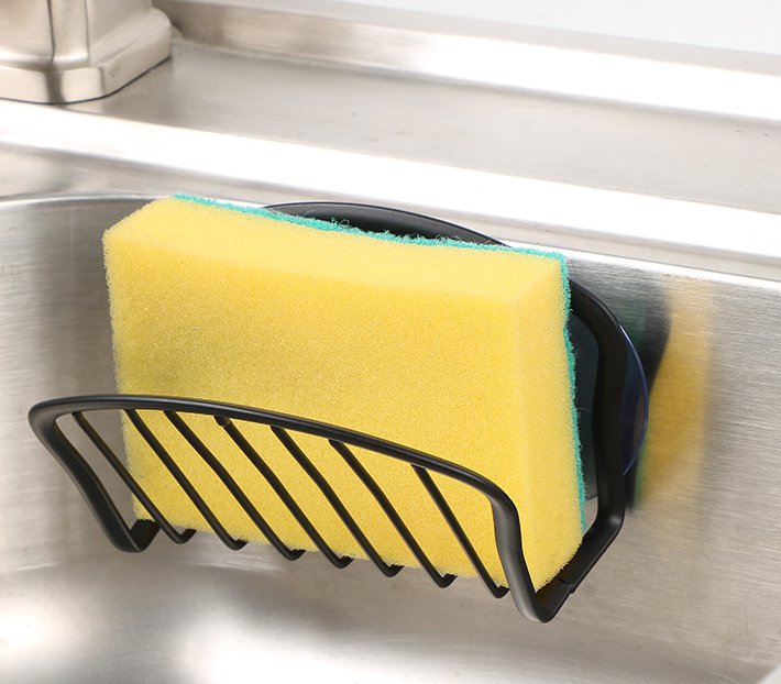 Sink sponge and brush holder