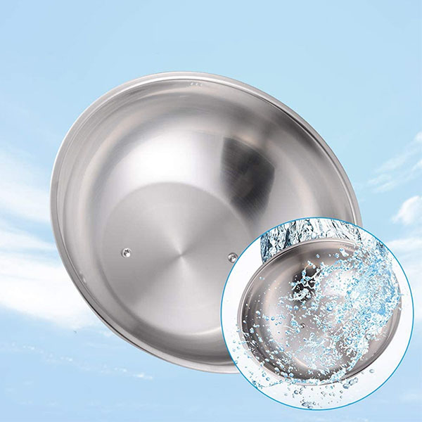 Stainless steel cheese melting dome