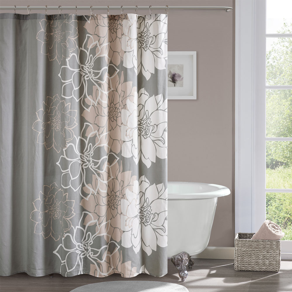 Shower Curtain Rod, 40-73 inch - Silver
