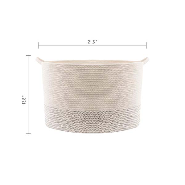 Woven storage basket