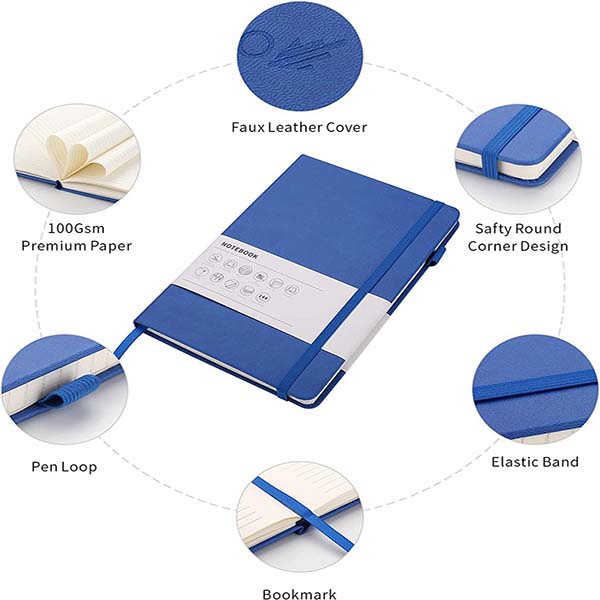  Journal Notebooks with Pen Loop