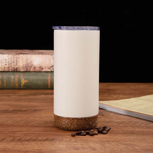 16oz Stainless steel Travel Tumbler with Cork Bottom