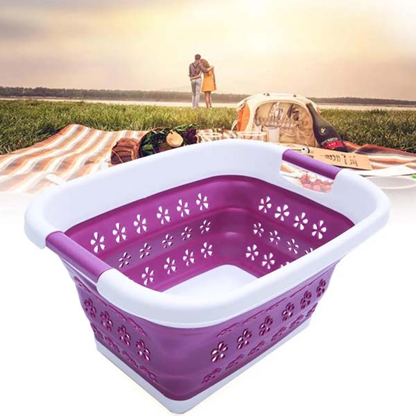 Collapsible Silicone Laundry Basket