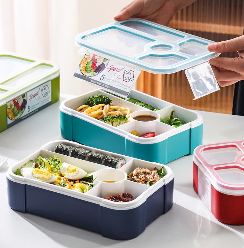 Lunch Box with 5 Compartments