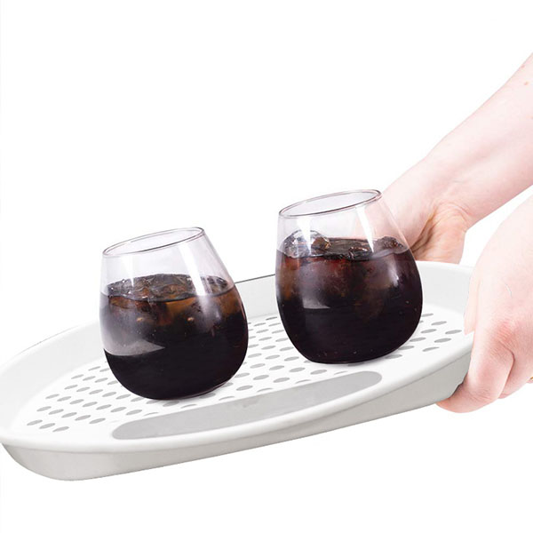 round non-slip tray plate