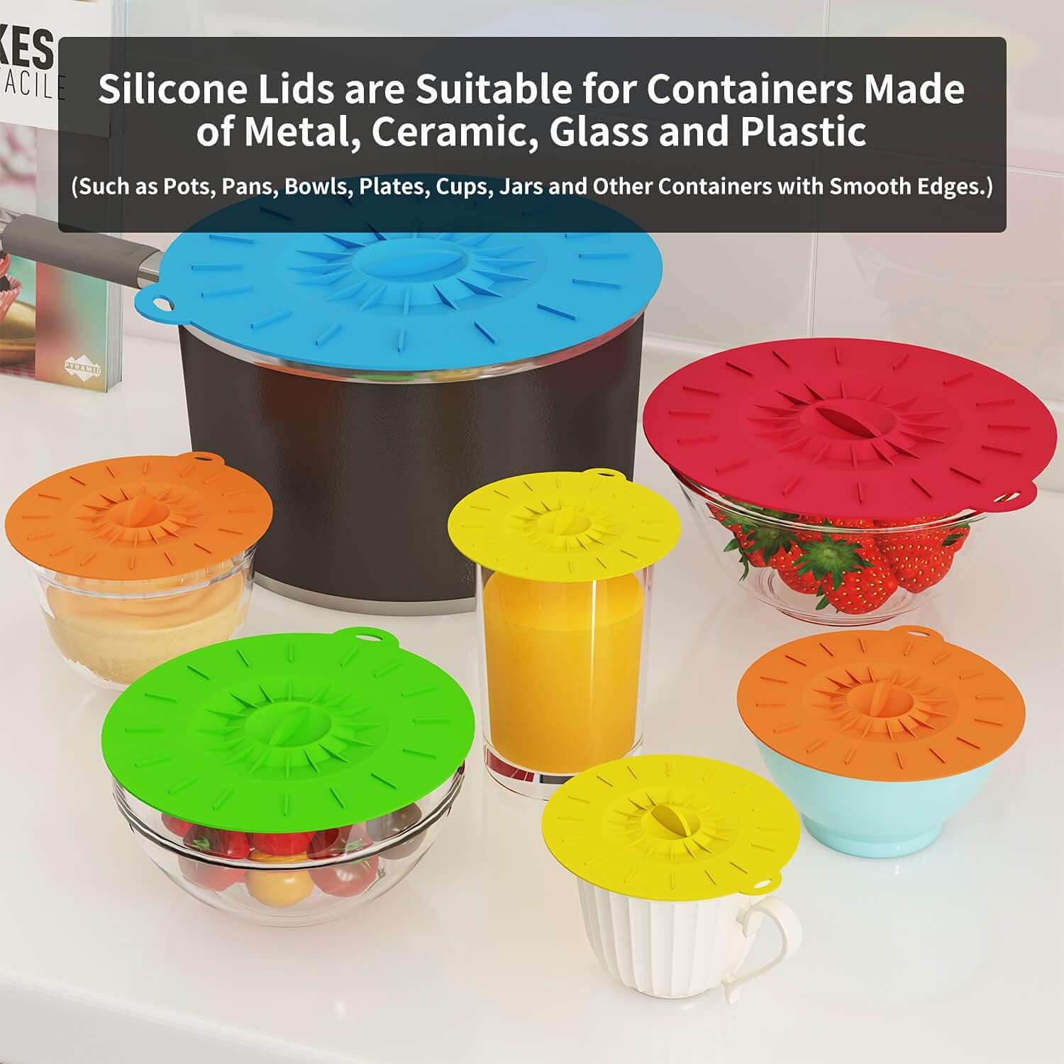 Set of 5 Heat Resistant Microwave Cover