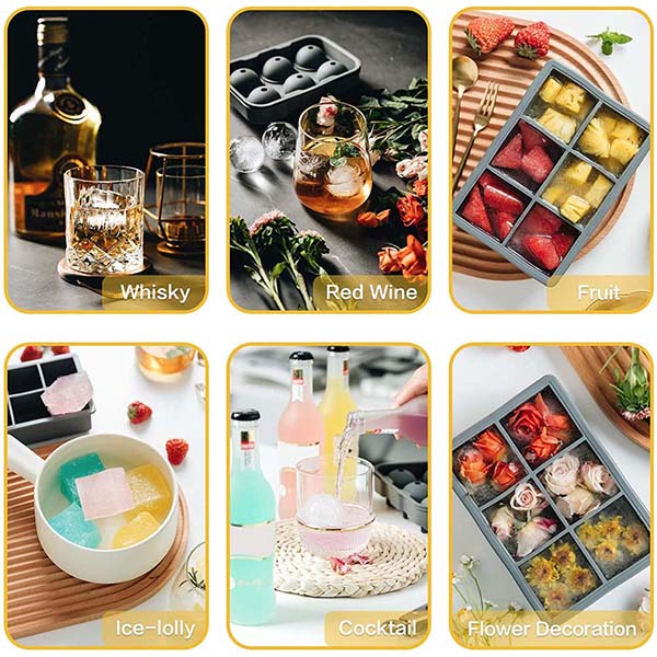 Silicone ice  tray set 