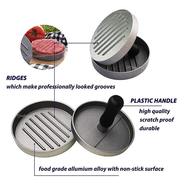 Single hamburger press