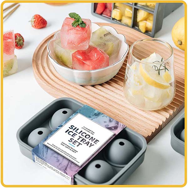 Silicone ice  tray set 