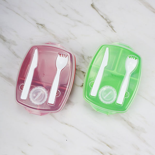 Plastic Bento Lunch Box Set Food Storage Containers With For