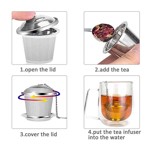 Stainless Steel Fine Mesh Tea ball Infuser 