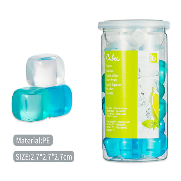 30pcs Plastic Square Reusable Ice Cubes