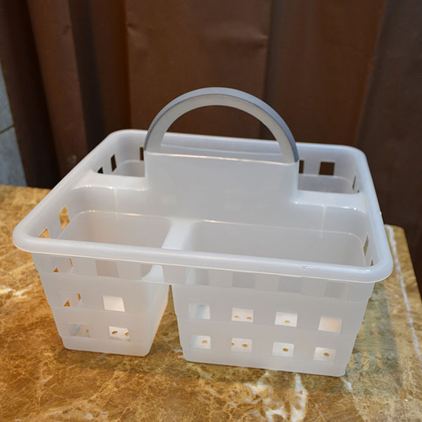 Sink caddy with soft handle