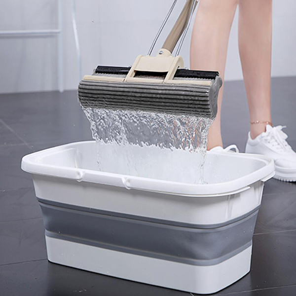Folding mop bucket