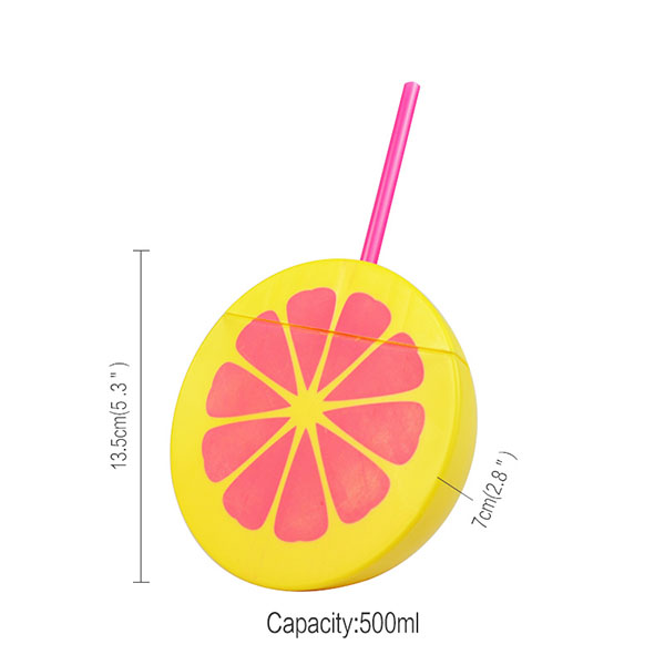 Lemon shape stawer bottle 