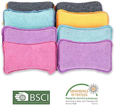 Microfiber Scrubber Sponge, Non-Scratch Kitchen Scrubbies