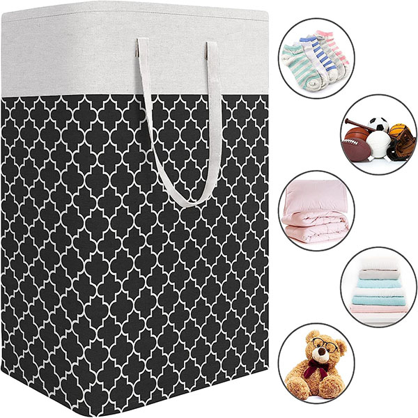 Slim Laundry Basket Foldable Small Laundry Washing Bin
