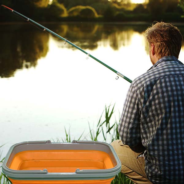 Multipurpose collapsible silicone hand basket(SMALL)