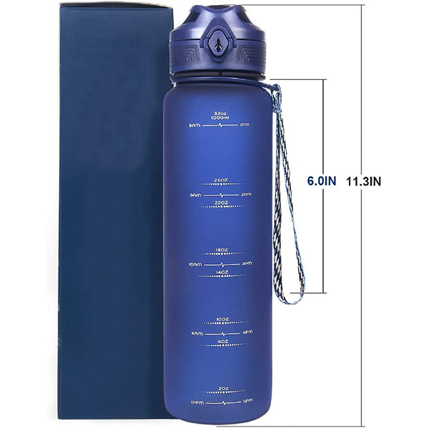 Sports Water Bottle with Flip Top Leak Proof Lid
