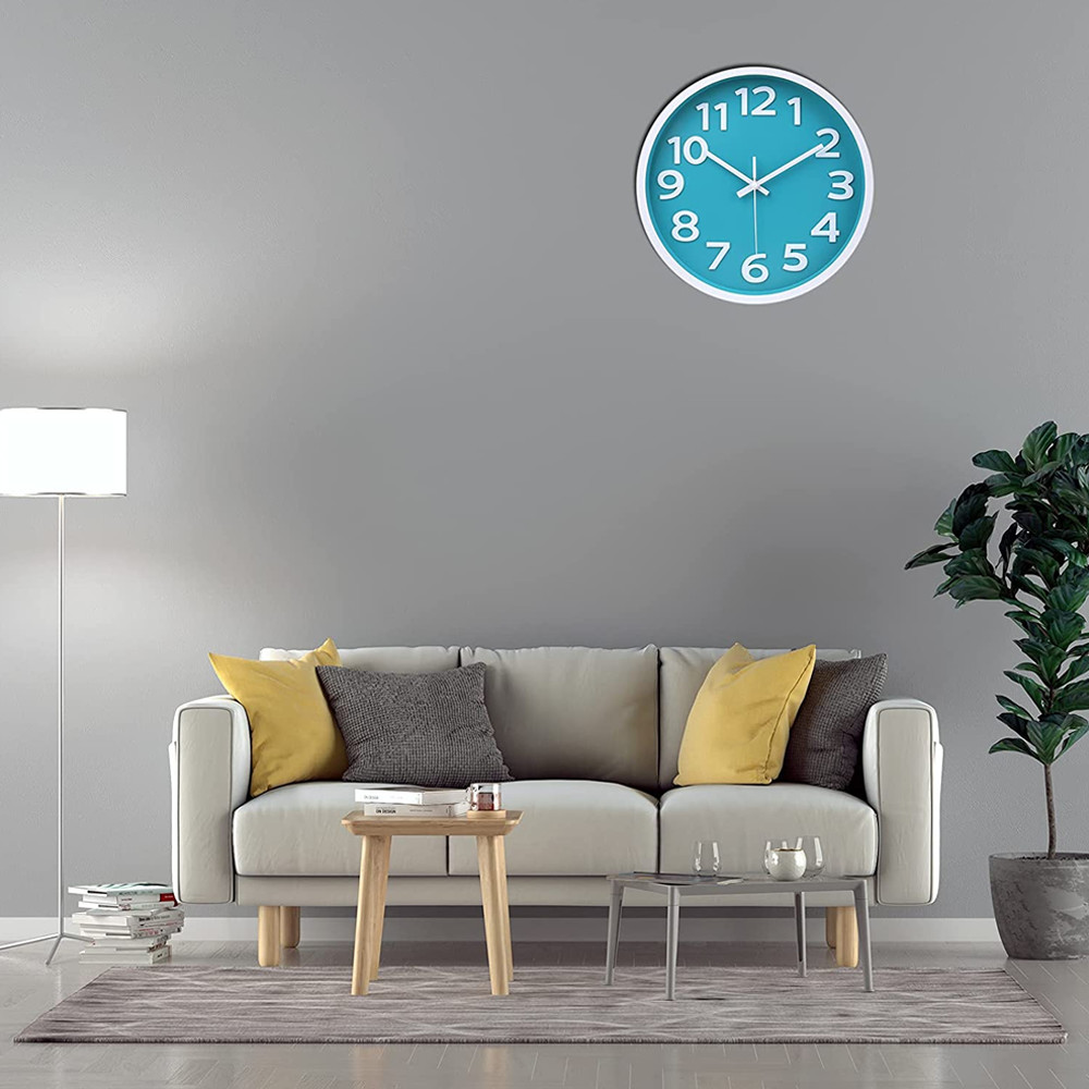 12 Inch Big Numbers Easy to Read Round Wall Clock