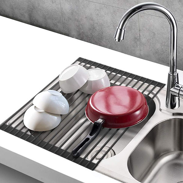 Foldable Over Sink Kitchen Drainer Rack