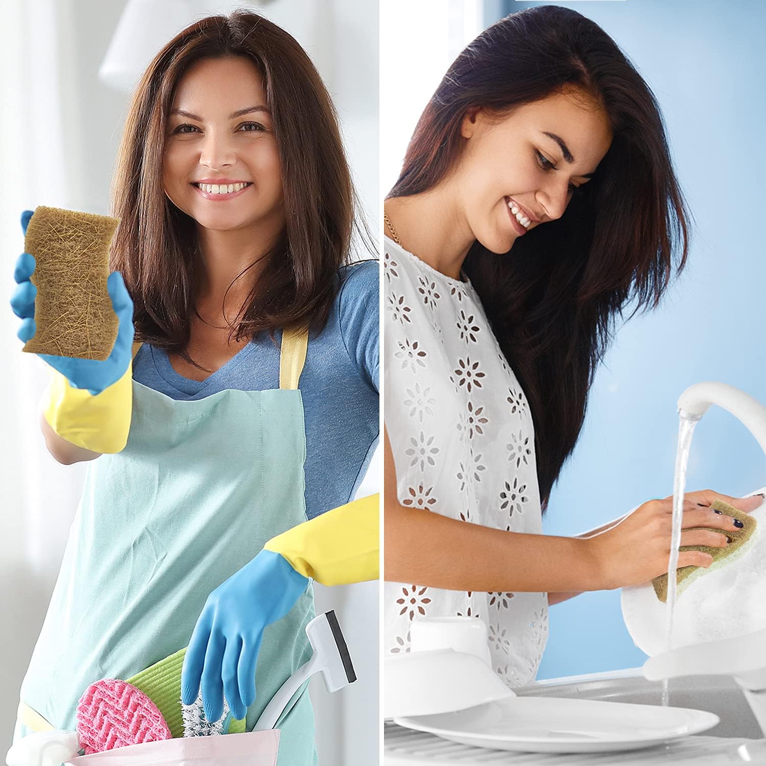Biodegradable Compostable Cellulose and Coconut Scrubber