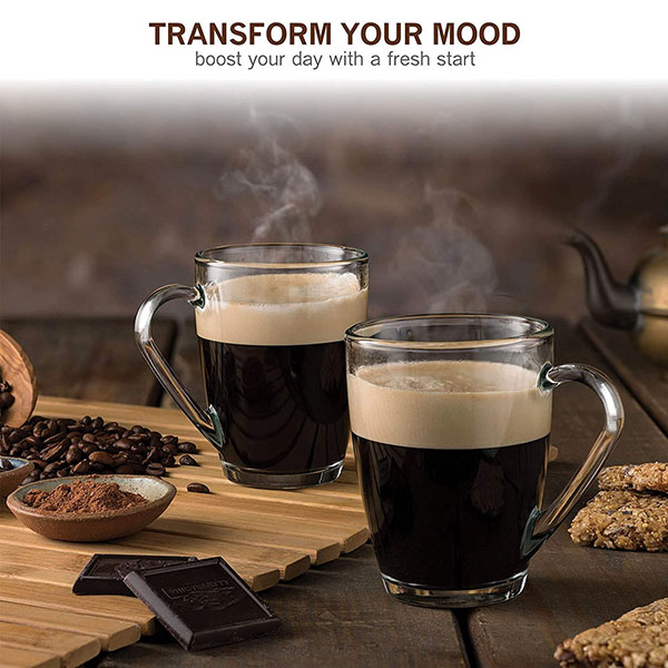 Set of 6 Glass Coffee/Espresso Mug 