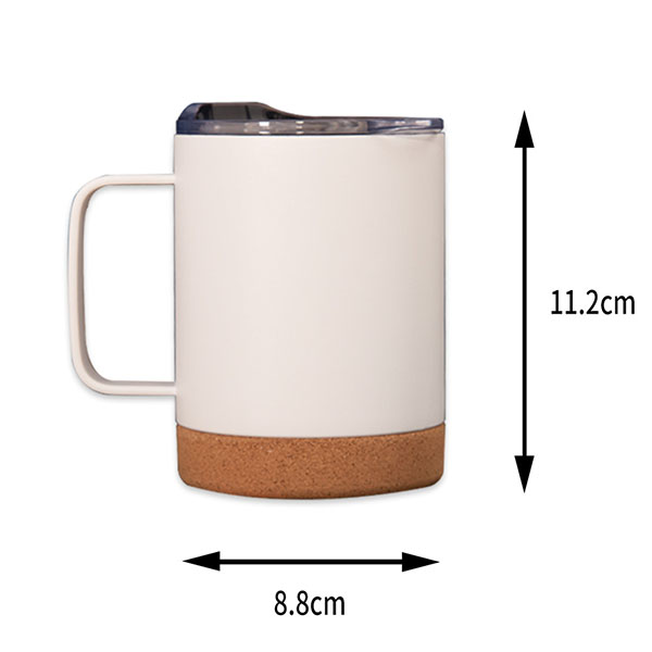 12oz Insulated Stainless Steel Coffee Mug with Cork Bottom