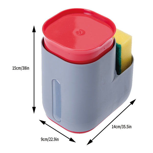 Soap dispenser with sponge holder