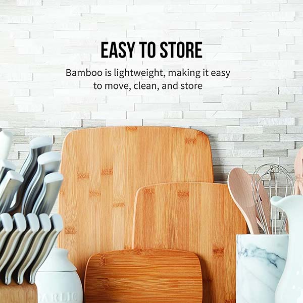 Classic 3-Piece Assorted Bamboo Cutting Board Set
