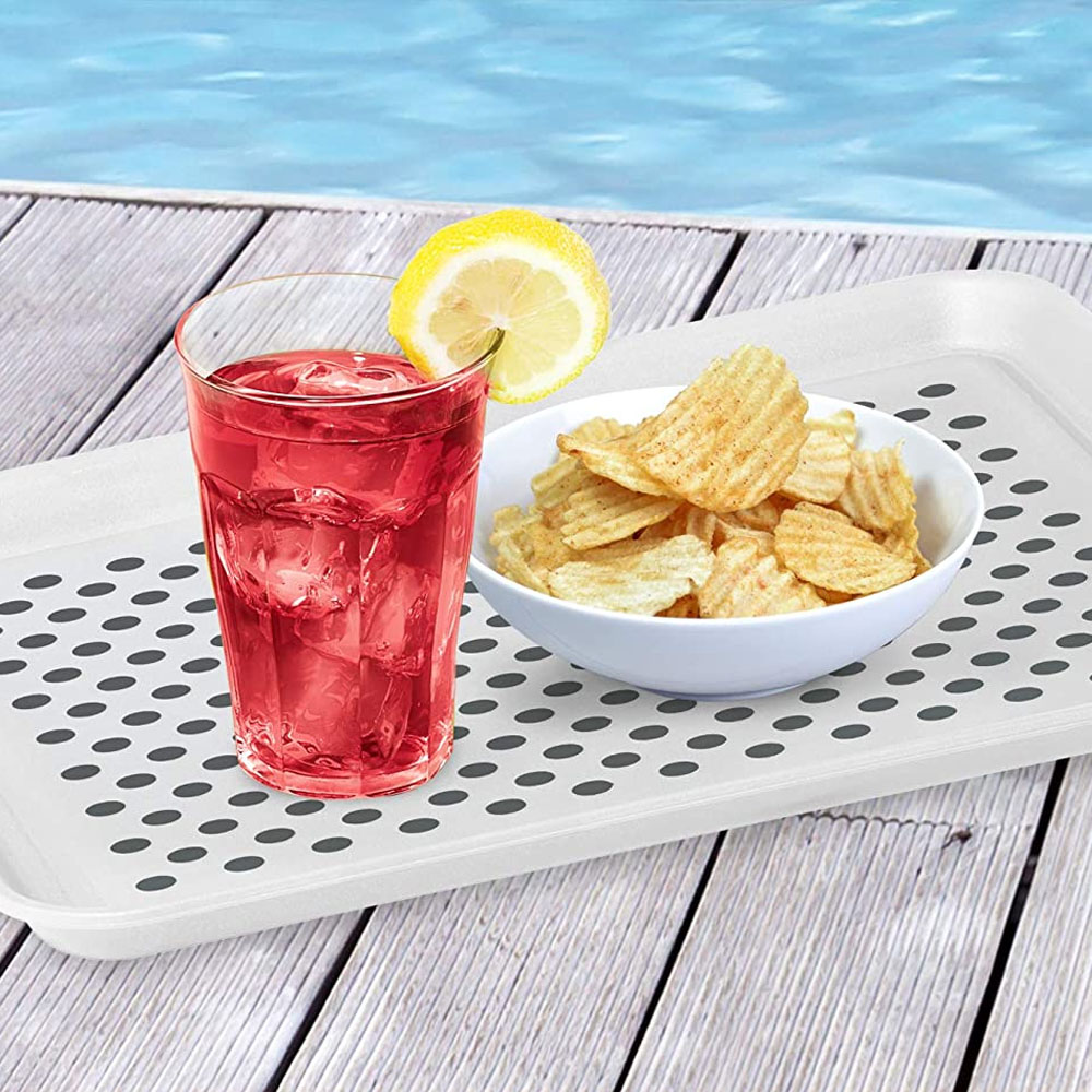 Plastic non-slip tray