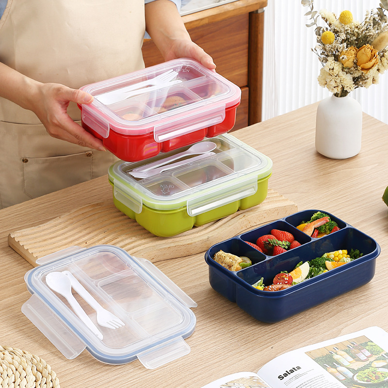 Leak-Proof Lunch Box with Cutlery