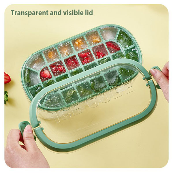 Ice cube tray with carry box