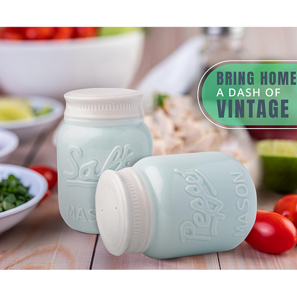 Mason Jar Salt & Pepper Shakers