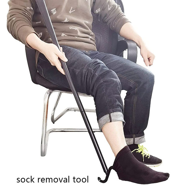 Adjustable Extended Dressing Stick with Shoe Horn 