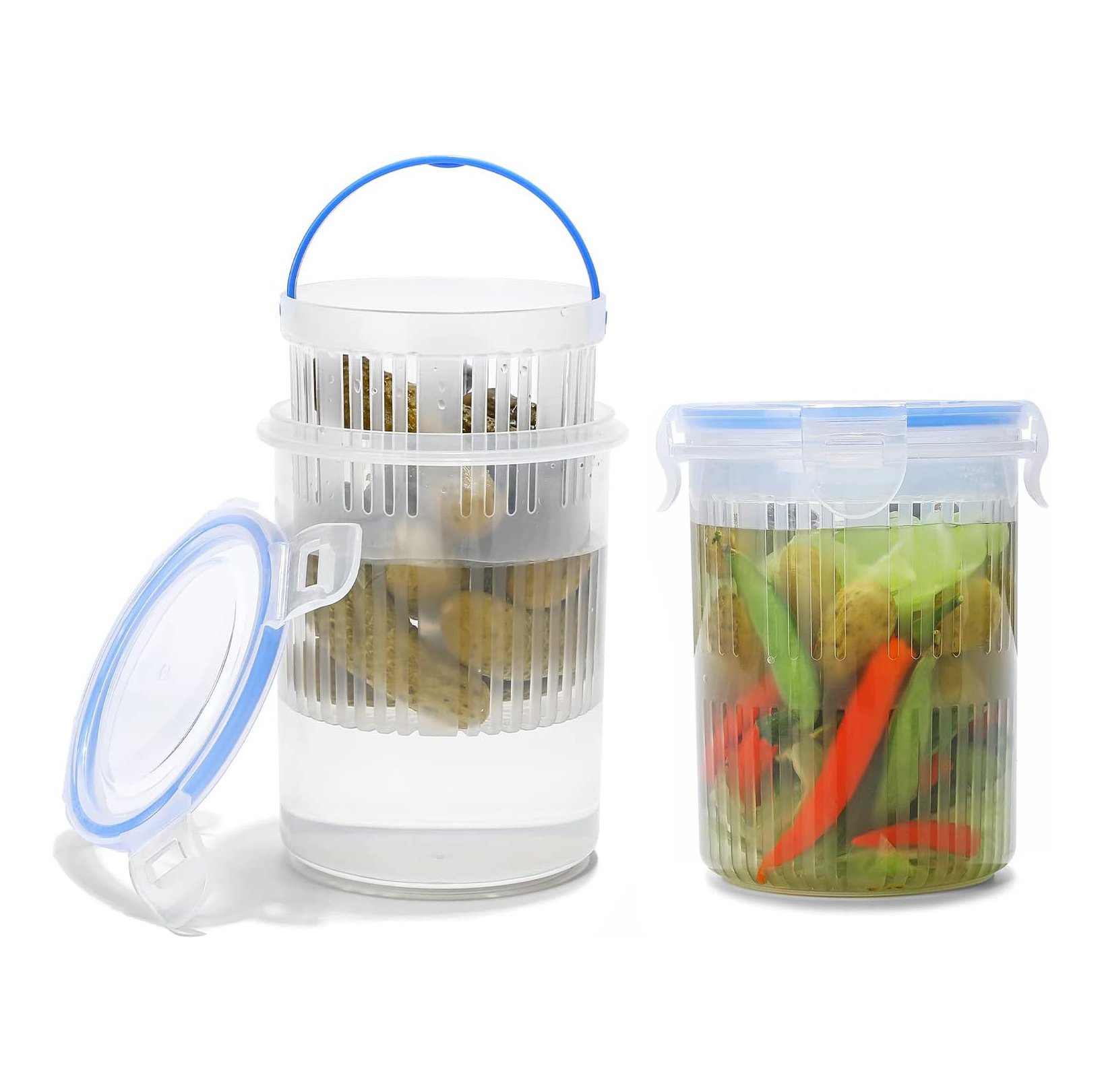 Pickle Container with Strainer