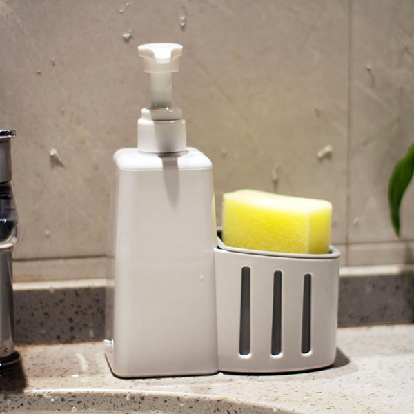 Dish Soap Dispenser with Sponge Holder