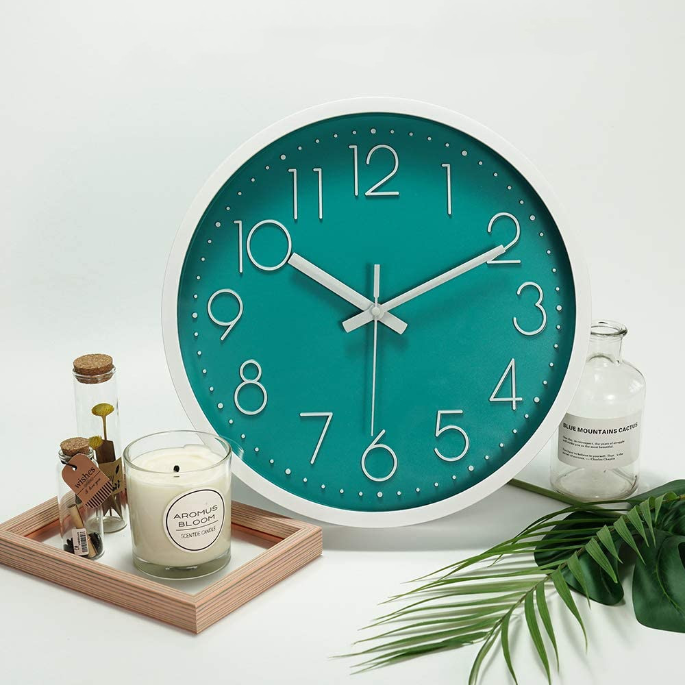 12 Inch Big Numbers Easy to Read Round Wall Clock