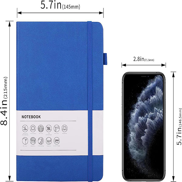  Journal Notebooks with Pen Loop