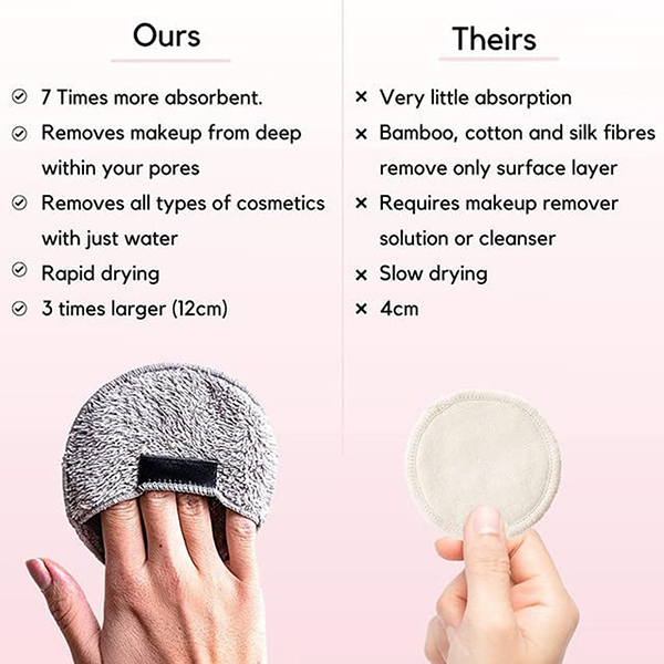 Double Sided Reusable Makeup Remover Sponge Pad