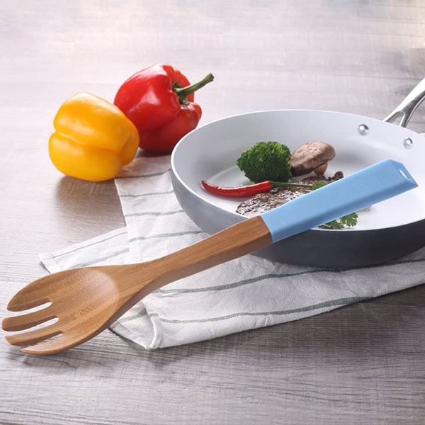 13-Inch Bamboo Wood Nonstick Cooking Utensils
