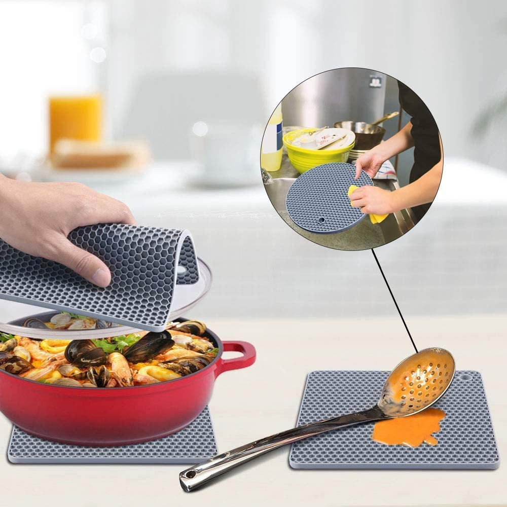 Silicone Placemat & Holder Square  /round 