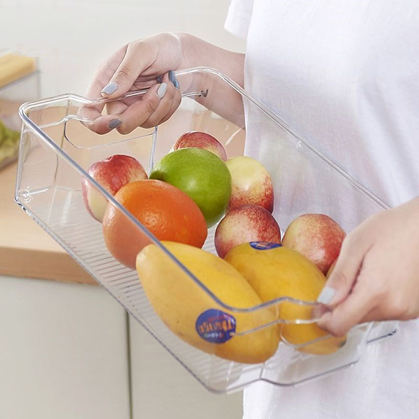 clear stackable fridge refresh container(large)