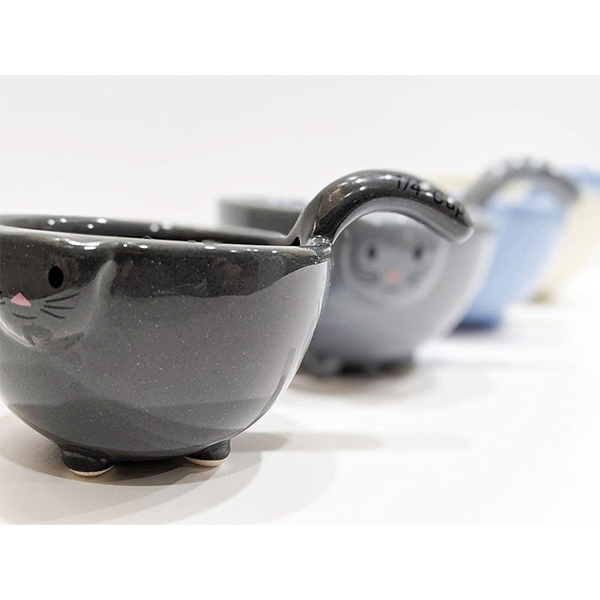 Cute cat measuring cup 4-piece set